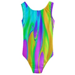 Fluid Background - Fluid Artist - Liquid - Fluid - Trendy Kids  Cut-out Back One Piece Swimsuit by GardenOfOphir