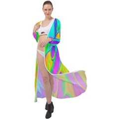 Fluid Background - Fluid Artist - Liquid - Fluid - Trendy Maxi Chiffon Beach Wrap by GardenOfOphir