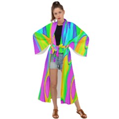 Fluid Background - Fluid Artist - Liquid - Fluid - Trendy Maxi Kimono by GardenOfOphir