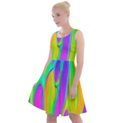 Fluid Background - Fluid Artist - Liquid - Fluid - Trendy Knee Length Skater Dress by GardenOfOphir