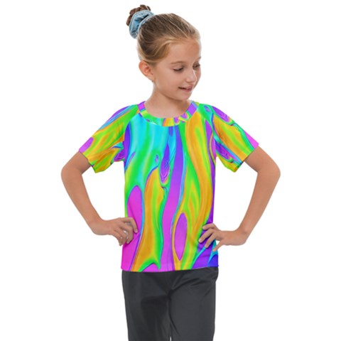 Fluid Background - Fluid Artist - Liquid - Fluid - Trendy Kids  Mesh Piece Tee by GardenOfOphir