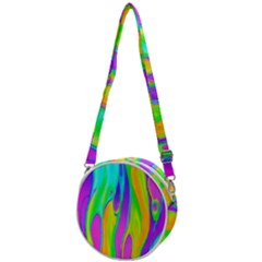 Fluid Background - Fluid Artist - Liquid - Fluid - Trendy Crossbody Circle Bag by GardenOfOphir