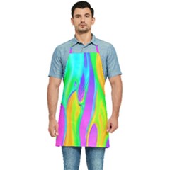 Fluid Background - Fluid Artist - Liquid - Fluid - Trendy Kitchen Apron by GardenOfOphir