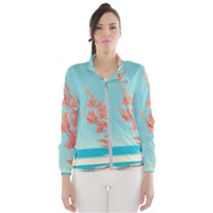 Beach Ocean Flowers Floral Flora Plants Vacation Women s Windbreaker