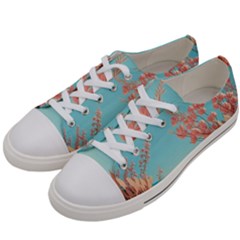 Beach Ocean Flowers Floral Flora Plants Vacation Men s Low Top Canvas Sneakers by Pakemis