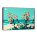 Beach Ocean Flowers Flower Floral Plants Vacation Canvas 18  x 12  (Stretched) View1