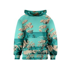 Beach Ocean Flowers Flower Floral Plants Vacation Kids  Pullover Hoodie