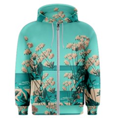 Beach Ocean Flowers Flower Floral Plants Vacation Men s Zipper Hoodie