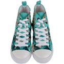 Beach Ocean Flowers Flower Floral Plants Vacation Women s Mid-Top Canvas Sneakers View1