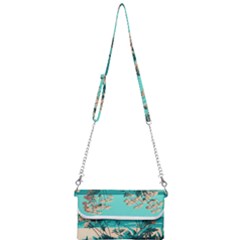 Beach Ocean Flowers Flower Floral Plants Vacation Mini Crossbody Handbag by Pakemis