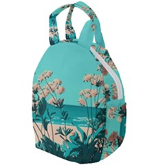 Beach Ocean Flowers Flower Floral Plants Vacation Travel Backpacks by Pakemis