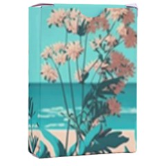 Beach Ocean Flowers Flower Floral Plants Vacation Playing Cards Single Design (rectangle) With Custom Box