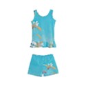 Beach Ocean Flowers Floral Plants Vacation Kids  Boyleg Swimsuit View1