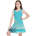 Beach Ocean Flowers Floral Plants Vacation Kids  Lightweight Sleeveless Dress View1