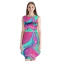 Marble Background - Abstract - Artist - Artistic - Colorful Sleeveless Chiffon Dress   View1