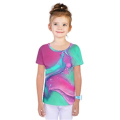 Marble Background - Abstract - Artist - Artistic - Colorful Kids  One Piece Tee