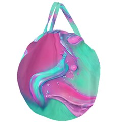 Marble Background - Abstract - Artist - Artistic - Colorful Giant Round Zipper Tote by GardenOfOphir