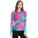 Marble Background - Abstract - Artist - Artistic - Colorful Women s Long Sleeve Rash Guard View1