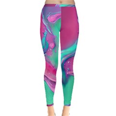 Marble Background - Abstract - Artist - Artistic - Colorful Inside Out Leggings