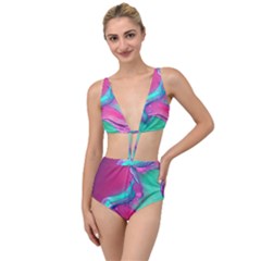 Marble Background - Abstract - Artist - Artistic - Colorful Tied Up Two Piece Swimsuit