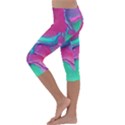 Marble Background - Abstract - Artist - Artistic - Colorful Kids  Lightweight Velour Capri Leggings  View2