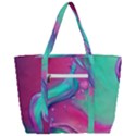 Marble Background - Abstract - Artist - Artistic - Colorful Zip Up Canvas Bag View3