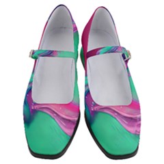 Marble Background - Abstract - Artist - Artistic - Colorful Women s Mary Jane Shoes by GardenOfOphir