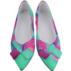 Marble Background - Abstract - Artist - Artistic - Colorful Women s Bow Heels