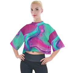 Marble Background - Abstract - Artist - Artistic - Colorful Mock Neck Tee