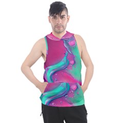 Marble Background - Abstract - Artist - Artistic - Colorful Men s Sleeveless Hoodie