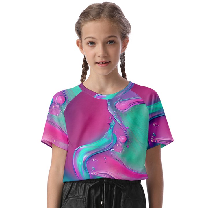 Marble Background - Abstract - Artist - Artistic - Colorful Kids  Basic Tee