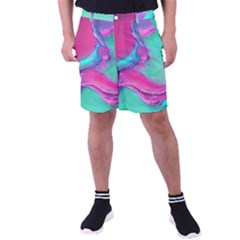 Marble Background - Abstract - Artist - Artistic - Colorful Men s Pocket Shorts