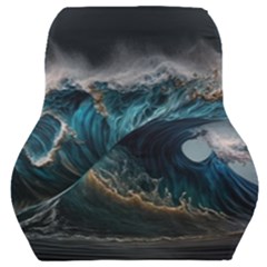 Tsunami Waves Ocean Sea Water Rough Seas 5 Car Seat Back Cushion  by Pakemis