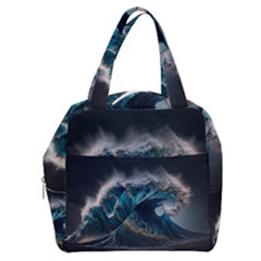 Tsunami Waves Ocean Sea Water Rough Seas 5 Boxy Hand Bag by Pakemis