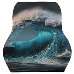 Tsunami Waves Ocean Sea Water Rough Seas 2 Car Seat Back Cushion  by Pakemis