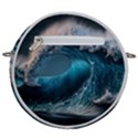 Tsunami Waves Ocean Sea Water Rough Seas 2 Crossbody Circle Bag View2