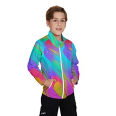 Curvy Contemporary - Flow - Modern - Contemporary Art - Beautiful Kids  Windbreaker by GardenOfOphir