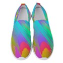 Curvy Contemporary - Flow - Modern - Contemporary Art - Beautiful Women s Slip On Sneakers View1