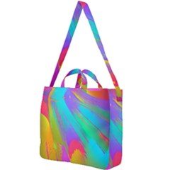 Curvy Contemporary - Flow - Modern - Contemporary Art - Beautiful Square Shoulder Tote Bag by GardenOfOphir