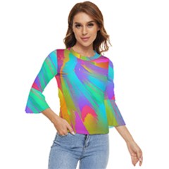 Curvy Contemporary - Flow - Modern - Contemporary Art - Beautiful Bell Sleeve Top