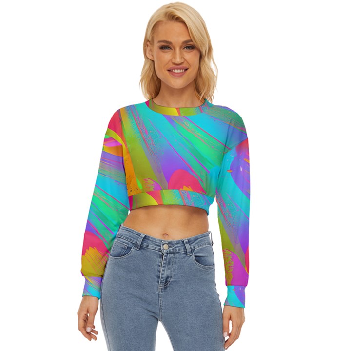 Curvy Contemporary - Flow - Modern - Contemporary Art - Beautiful Lightweight Long Sleeve Sweatshirt