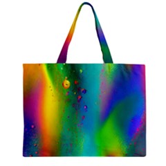 Liquid Shapes - Fluid Arts - Watercolor - Abstract Backgrounds Zipper Mini Tote Bag by GardenOfOphir