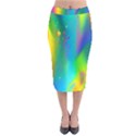 Liquid Shapes - Fluid Arts - Watercolor - Abstract Backgrounds Velvet Midi Pencil Skirt View1