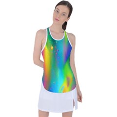 Liquid Shapes - Fluid Arts - Watercolor - Abstract Backgrounds Racer Back Mesh Tank Top by GardenOfOphir