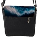 Tsunami Waves Ocean Sea Water Rough Seas Flap Closure Messenger Bag (S) View1