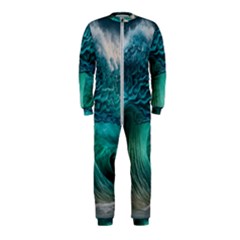 Tsunami Waves Ocean Sea Water Rough Seas Onepiece Jumpsuit (kids)