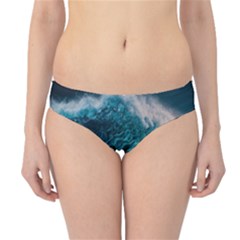 Tsunami Waves Ocean Sea Water Rough Seas Hipster Bikini Bottoms by Pakemis