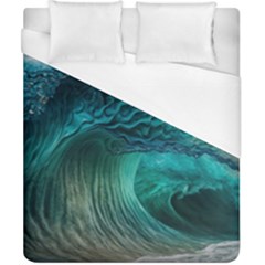 Tsunami Waves Ocean Sea Water Rough Seas Duvet Cover (california King Size) by Pakemis