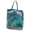 Tsunami Waves Ocean Sea Water Rough Seas Giant Grocery Tote View1