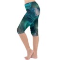 Tsunami Waves Ocean Sea Water Rough Seas Lightweight Velour Cropped Yoga Leggings View2